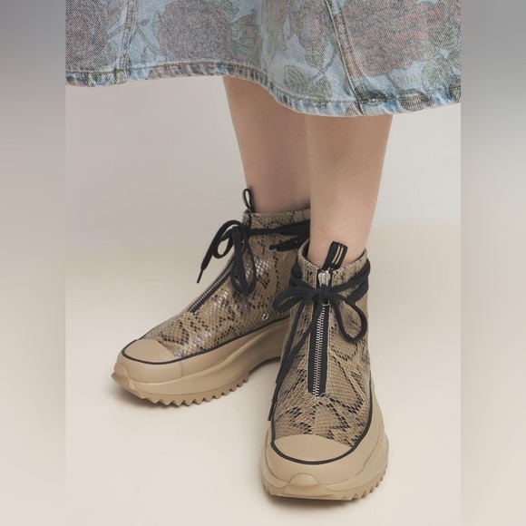 Converse / NEW Run Star Hike Snake chunky zip boot 170056C Ltd Edition 7.5 - Picture 5 of 10